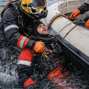 Rescate de buzo accidentado